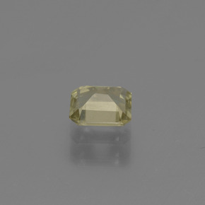 Diaspro cangiante Giallo molto chiaro naturale da 0.72 ct, Taglio smeraldo, VVS-VS