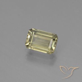 Diaspro cangiante Giallo chiaro naturale da 1.00 ct, Ottagonale / Taglio smeraldo, VVS-VS