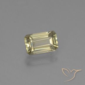 Diaspro cangiante Giallo morbido naturale da 0.90 ct, Ottagonale / Taglio smeraldo, VVS-VS