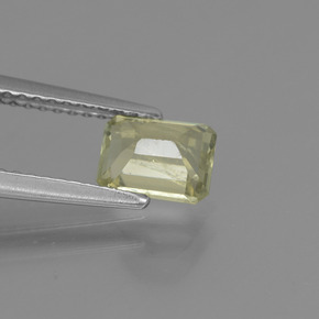 Diasporo cangiante naturale cangiante da 1,01 ct, taglio smeraldo, VS