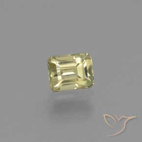 Diaspro cangiante Giallo chiaro naturale da 0.95 ct, Ottagonale / Taglio smeraldo, VS
