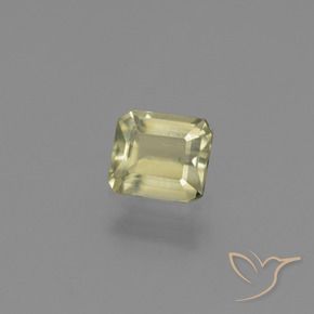 Diaspro cangiante Giallo morbido naturale da 0.81 ct, Ottagonale / Taglio smeraldo, VS