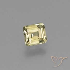 Diaspro cangiante Giallo pallido naturale da 0.97 ct, Ottagonale / Taglio smeraldo, VS