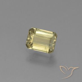 Diaspro cangiante Giallo chiaro naturale da 0.93 ct, Ottagonale / Taglio smeraldo, VS