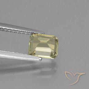 Diaspro cangiante Giallo morbido naturale da 1.01 ct, Ottagonale / Taglio smeraldo, VS
