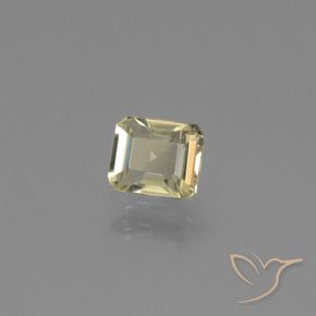 Diaspro cangiante Giallo pallido naturale da 0.95 ct, Ottagonale / Taglio smeraldo, VVS-VS