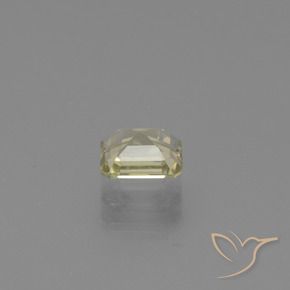 Diaspro cangiante Giallo pallido naturale da 0.95 ct, Ottagonale / Taglio smeraldo, VVS-VS