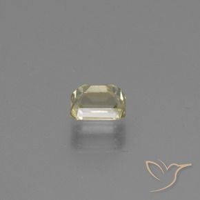 Diaspro cangiante Giallo molto pallido naturale da 0.83 ct, Ottagonale / Taglio smeraldo, VVS-VS