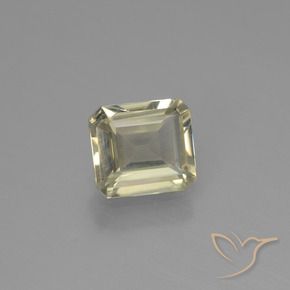 Diaspro cangiante Giallo molto pallido naturale da 0.95 ct, Ottagonale / Taglio smeraldo, VS