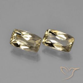 Gemme di Diaspro cangiante Giallo dorato molto chiaro naturale da 2.15 ct, Cuscino, VVS-VS