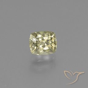 Diaspro cangiante Giallo pallido naturale da 0.86 ct, Cuscino, VS