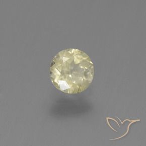 Diaspro cangiante Giallo chiaro naturale da 0.50 ct, Rotondo, VS