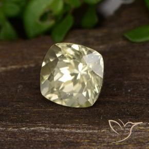 Diaspro cangiante Giallo morbido naturale da 0.80 ct, Cuscino, VVS-VS