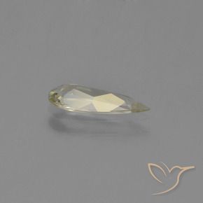 Diaspro cangiante Giallo medio naturale da 0.76 ct, Forma a pera, VVS-VS