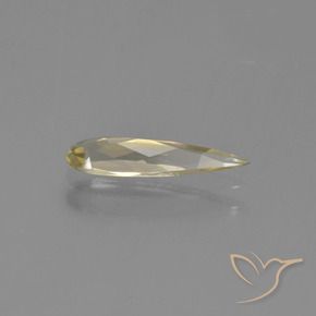 Diaspro cangiante Giallo terroso naturale da 0.82 ct, Forma a pera, VVS-VS
