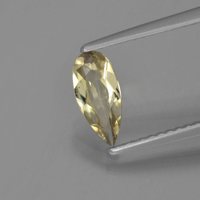Diasporo cangiante naturale giallo da 0,61 ct, taglio a pera, VVS-VS