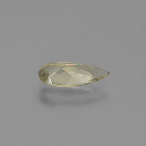 Diasporo cangiante naturale giallo da 0,61 ct, taglio a pera, VVS-VS