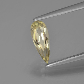Diaspro cangiante Giallo caldo naturale da 0.58 ct, Forma a pera, VVS-VS