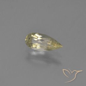 Diaspro cangiante Giallo dorato chiaro naturale da 0.61 ct, Forma a pera, VVS-VS