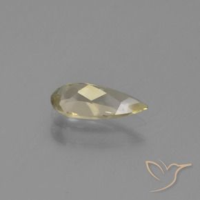 Diaspro cangiante Giallo caldo naturale da 0.74 ct, Forma a pera, VS