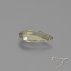 Diaspro cangiante Giallo terroso naturale da 0.80 ct, Forma a pera, VVS-VS