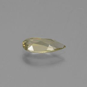 Diasporo cangiante naturale giallo da 0,75 ct, taglio a pera, VVS-VS