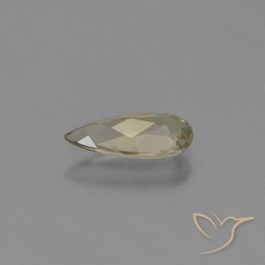 Diaspro cangiante Giallo dorato molto chiaro naturale da 1.09 ct, Forma a pera, VVS-VS