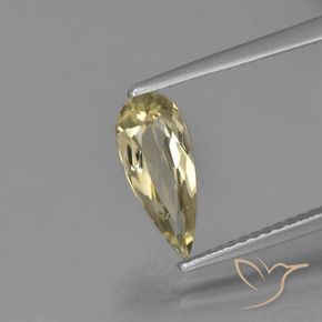 Diaspro cangiante Giallo caldo naturale da 1.14 ct, Forma a pera, VS
