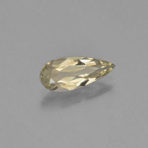 Diasporo cangiante naturale giallo da 1,29 ct, taglio a pera, VS
