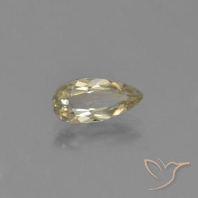 Diaspro cangiante Giallo terroso naturale da 1.22 ct, Forma a pera, VVS-VS