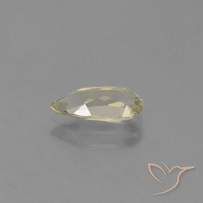 Diaspro cangiante Giallo terroso naturale da 1.22 ct, Forma a pera, VVS-VS