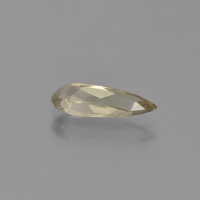 Diasporo cangiante naturale giallo da 1,30 ct, taglio a pera, VVS-VS
