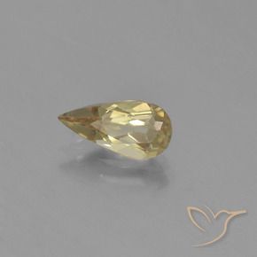 Diaspro cangiante Giallo caldo naturale da 1.08 ct, Forma a pera, VVS-VS