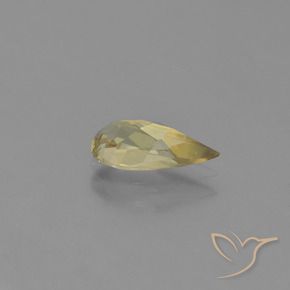Diaspro cangiante Giallo caldo naturale da 1.08 ct, Forma a pera, VVS-VS