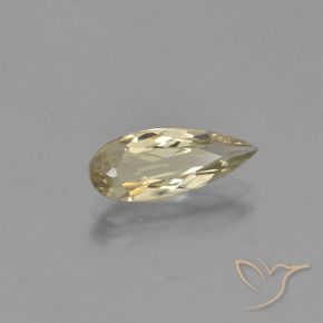Diaspro cangiante Giallo terroso naturale da 1.40 ct, Forma a pera, VVS-VS