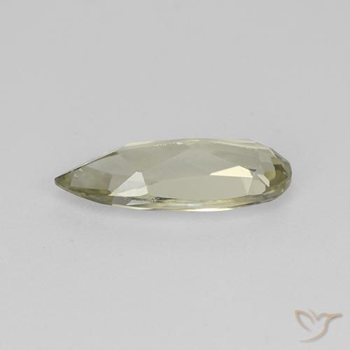 Diaspro cangiante Giallo molto chiaro naturale da 1.21 ct, Forma a pera, VVS-VS