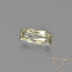 Diaspro cangiante Giallo molto pallido naturale da 1.24 ct, Cuscino, VVS