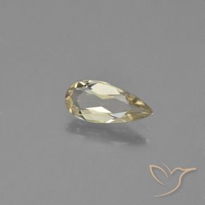 Diaspro cangiante Giallo dorato molto chiaro naturale da 0.79 ct, Forma a pera, VVS-VS