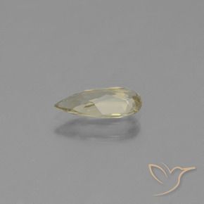 Diaspro cangiante Giallo dorato molto chiaro naturale da 0.79 ct, Forma a pera, VVS-VS