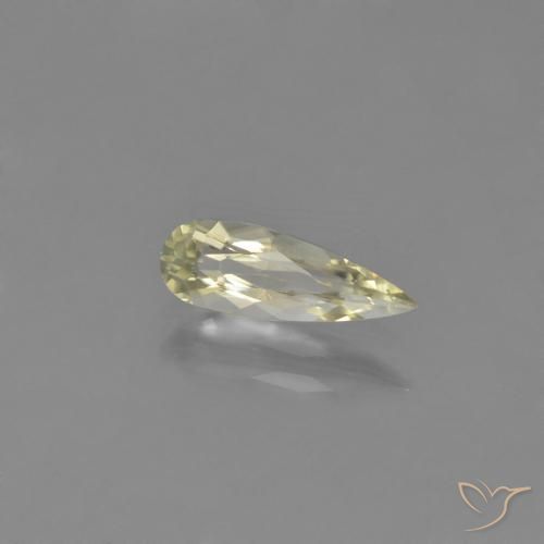 Diaspro cangiante Giallo Beige naturale da 0.83 ct, Forma a pera, VVS-VS