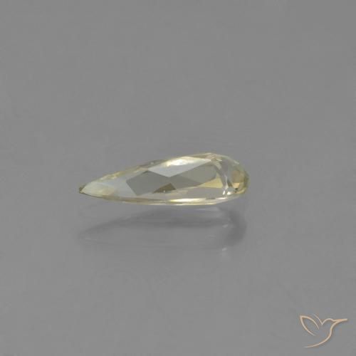 Diaspro cangiante Giallo Beige naturale da 0.83 ct, Forma a pera, VVS-VS