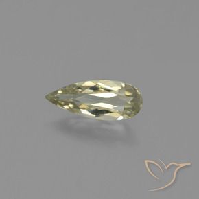 Diaspro cangiante Giallo chiaro naturale da 0.77 ct, Forma a pera, VVS-VS