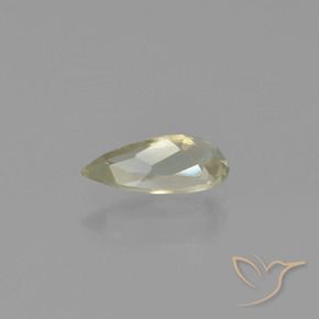 Diaspro cangiante Giallo Beige naturale da 0.76 ct, Forma a pera, VVS-VS