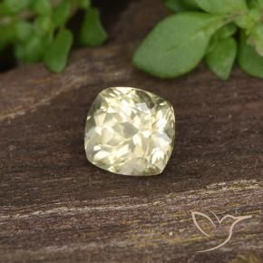 Diaspro cangiante Giallo chiaro naturale da 0.60 ct, Cuscino, VS