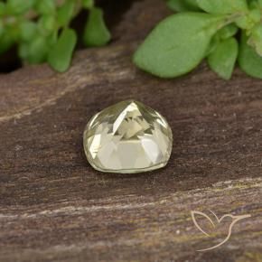 Diaspro cangiante Giallo chiaro naturale da 0.60 ct, Cuscino, VS