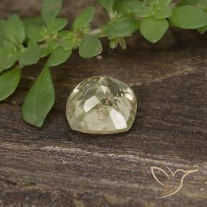 Diaspro cangiante Giallo chiaro naturale da 0.78 ct, Cuscino, VS