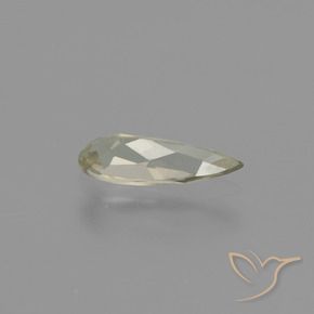 Diaspro cangiante Giallo molto chiaro naturale da 0.69 ct, Forma a pera, VVS-VS