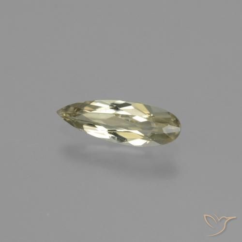 Diaspro cangiante Giallo dorato molto chiaro naturale da 0.63 ct, Forma a pera, VVS-VS