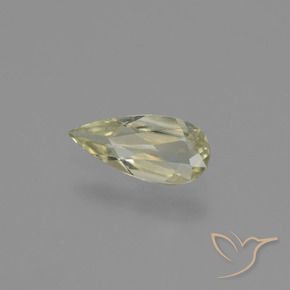 Diaspro cangiante Giallo Beige naturale da 0.63 ct, Forma a pera, VVS-VS
