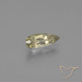 Diaspro cangiante Giallo chiaro naturale da 1.35 ct, Forma a pera, VVS-VS